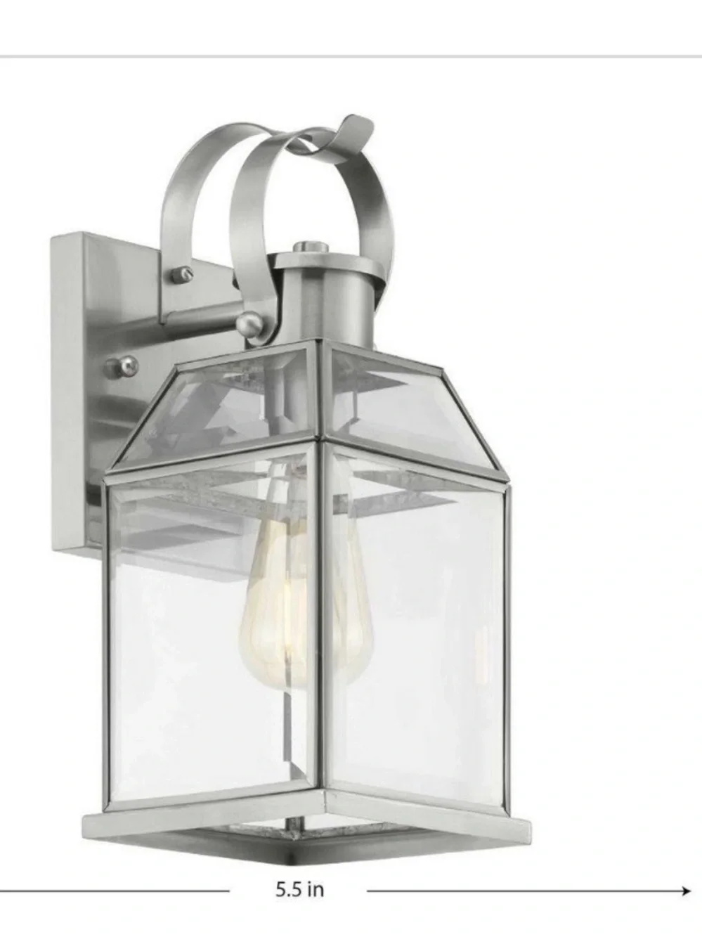 New Progress Lighting canton heights stainless steel Outdoor Wall Lantern